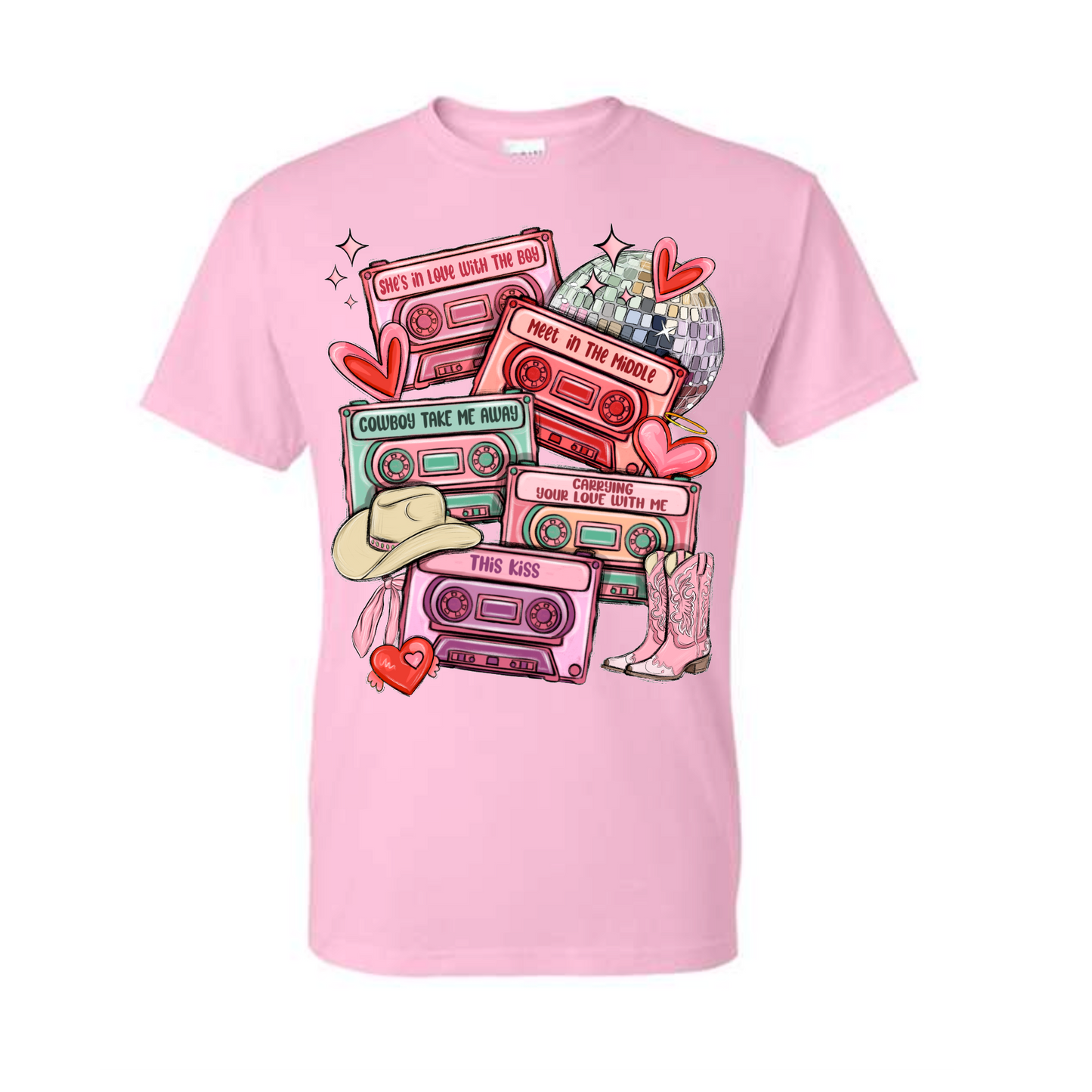 Country Cassette Valentine's Shirt